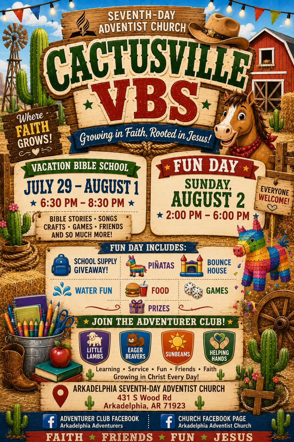 2026 Vacation Bible School Flyer